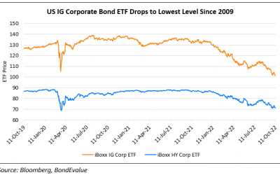 US Corporate Bond ETFs Drop to Multi Year Lows