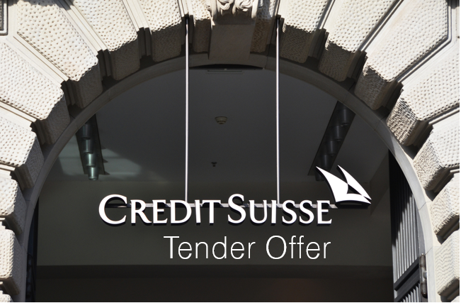 Credit Suisse Launches $3bn Tender Offer on USD & EUR Bonds
